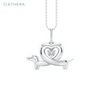 Ethera Wag and Wiggle Pendant Neckwear for Women (White Gold)