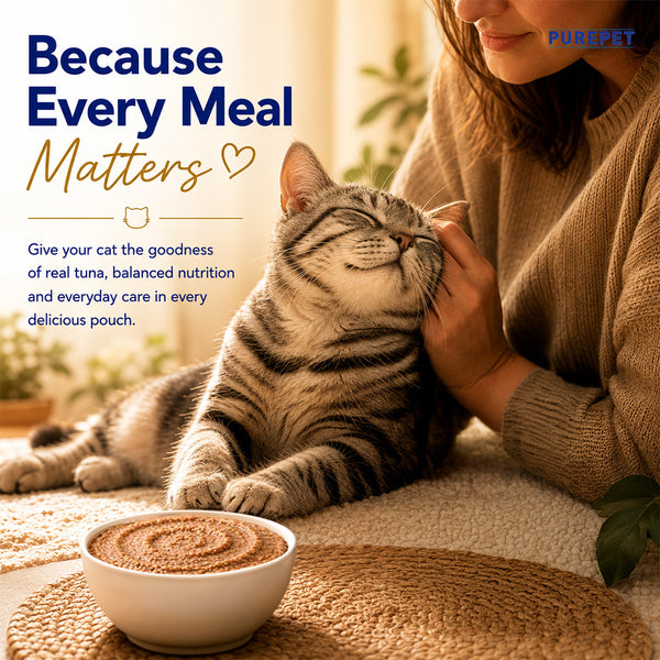 Purepet Real Tuna & Chicken Liver in Gravy Cat Wet Food