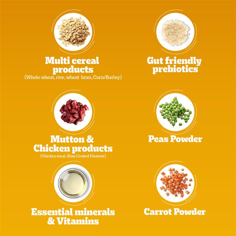Pedigree Adult Dog Food Combo |Meat & Rice Dry & Chicken & Liver Wet Dogs- Dry Food Pedigree