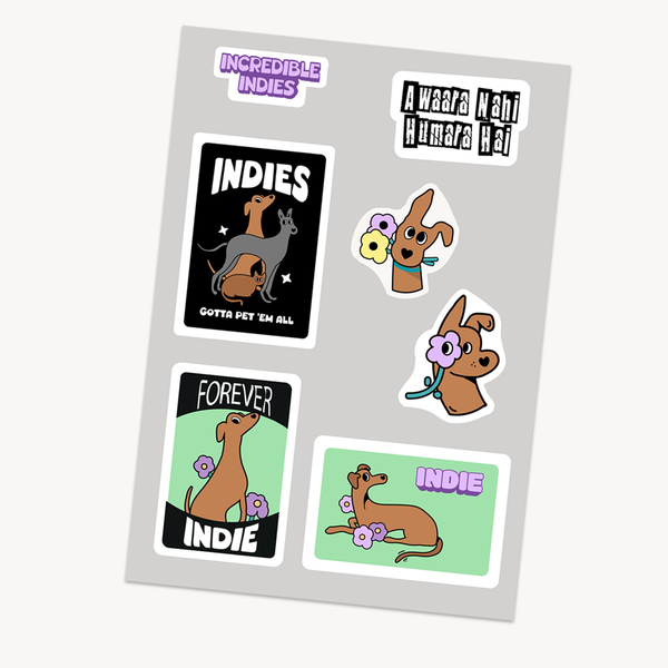 thePack Indie Dog Stickers
