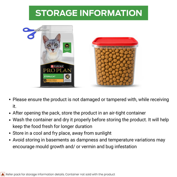 Pro Plan Chicken Flavoured Sterilcat Cat Dry Food