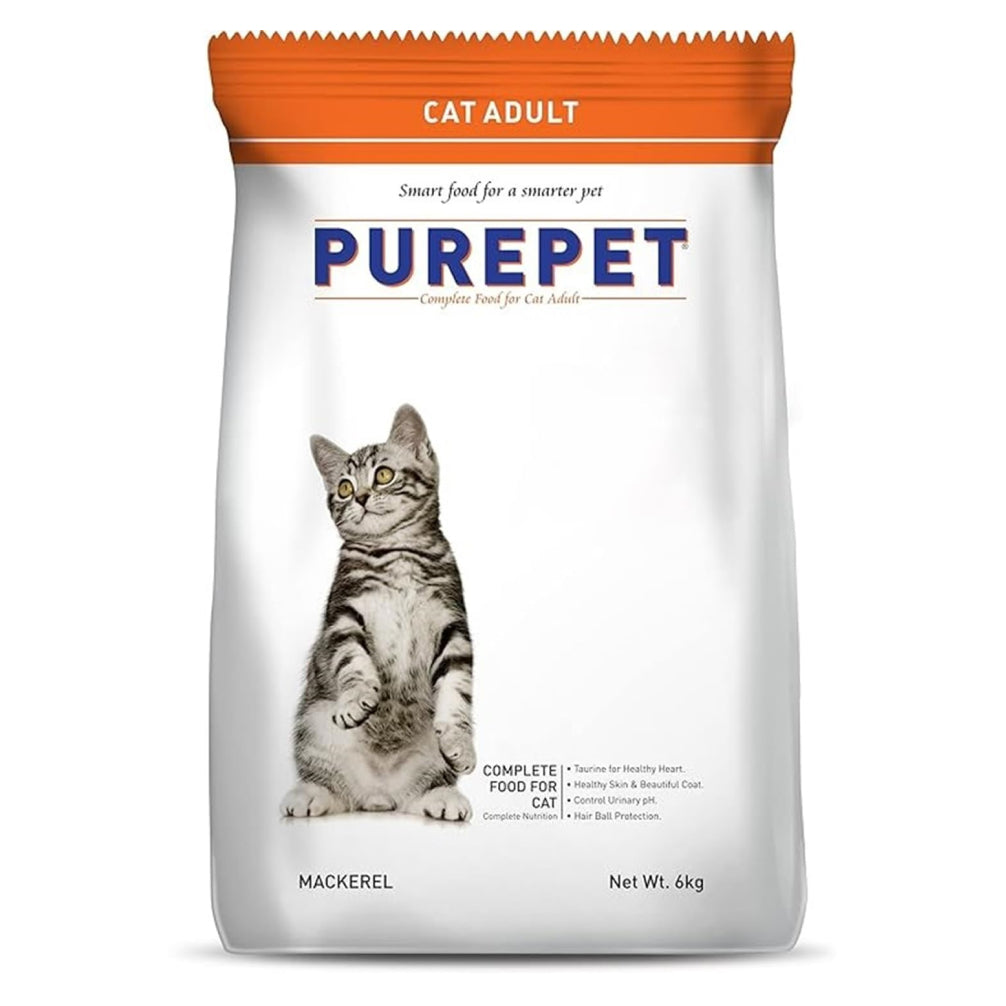 Purepet Mackerel Adult Cat Dry Food Cats- Dry food Purepet