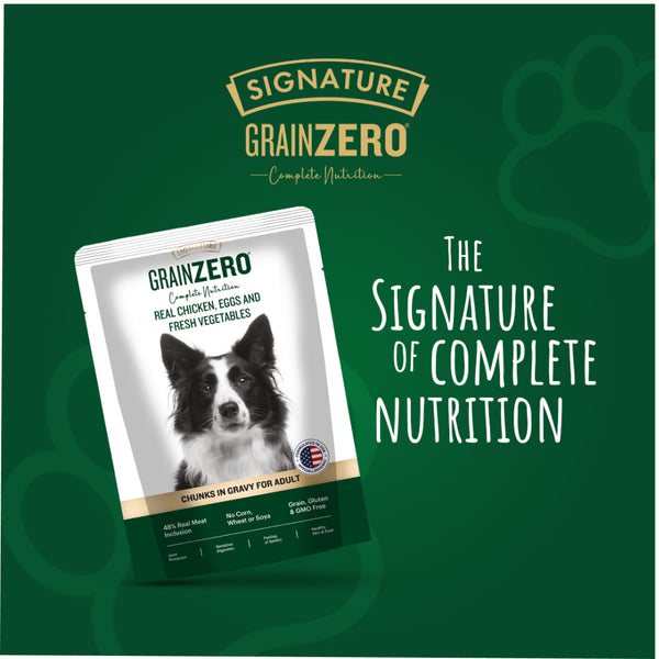 Signature Grain Zero Chicken Chunks Gravy Adult Dog Wet Food