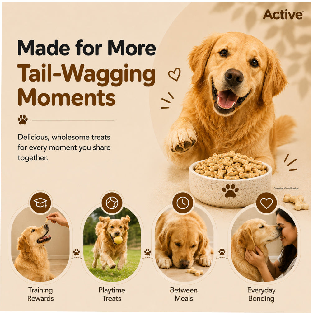 Active Mutton & Vegetable Flavour Biscuit Dog Treats (Buy 1 Get 1) Dog Treats + Others Active