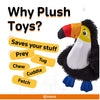 Fofos Bird Non Stuffing Crinkle Tough Toy for Dogs Dogs-Toys FOFOS