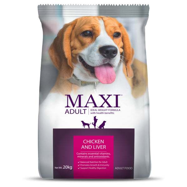 Maxi Adult Chicken and Liver Dog Dry Food