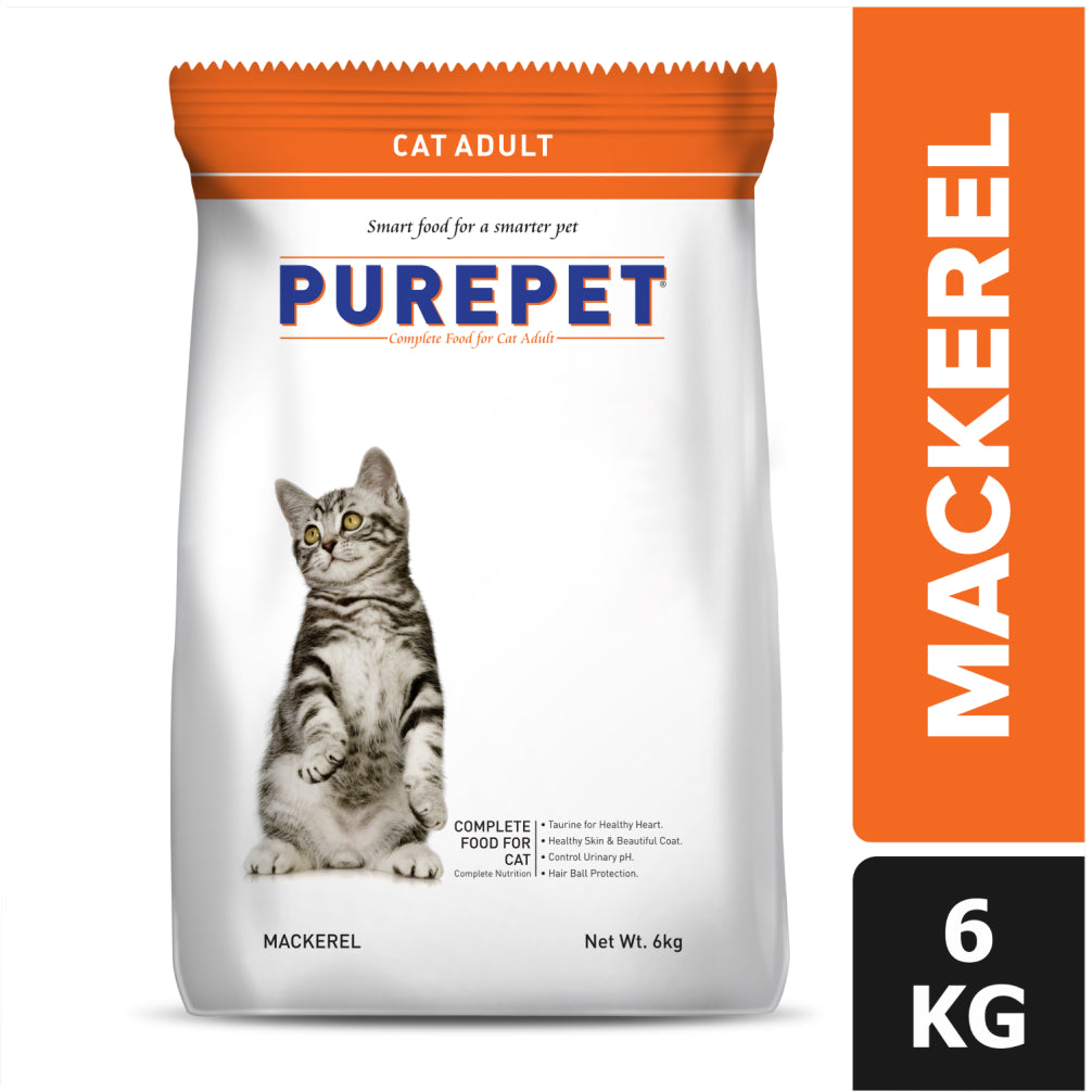 Purepet Mackerel Adult Cat Dry Food Cats- Dry food Purepet 6kg