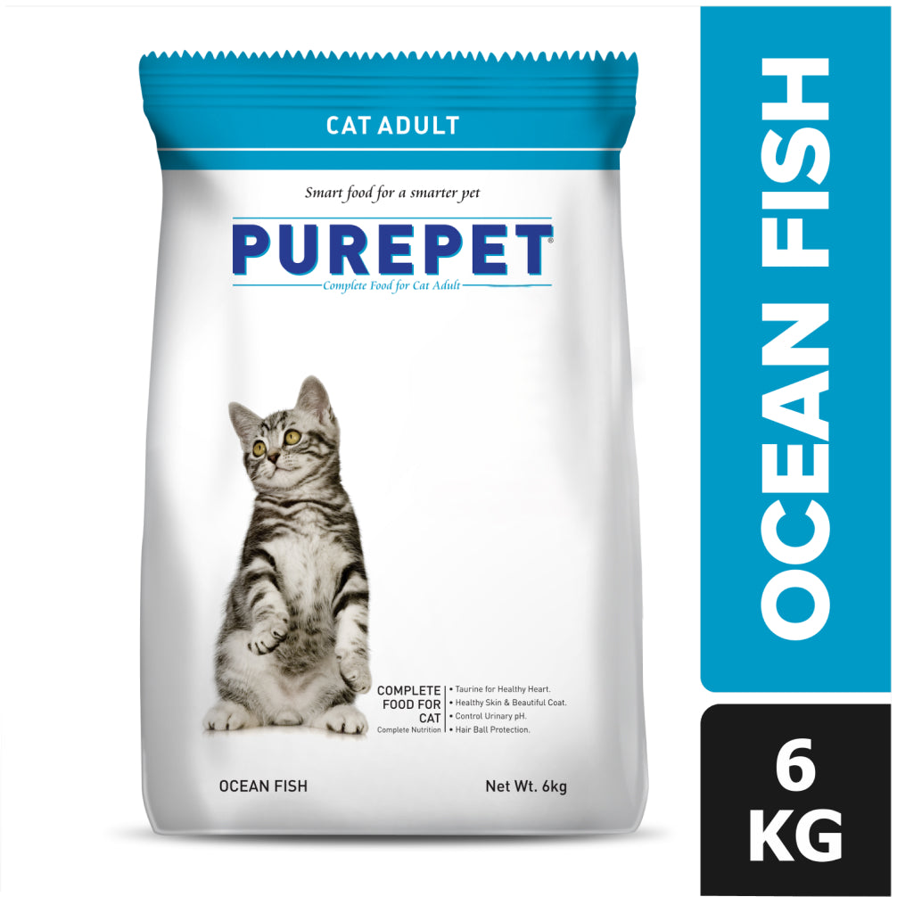 Purepet Ocean Fish Adult Cat Dry Food Cats- Dry food Purepet 6kg