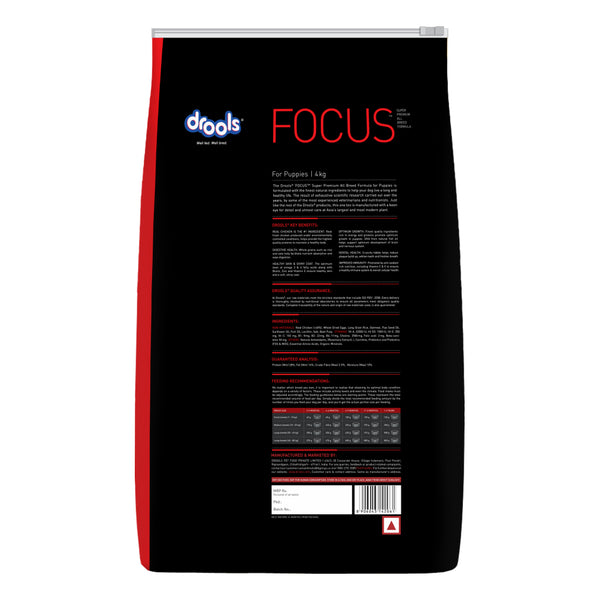 Drools Focus Super Premium Puppy Dog Dry Food | Corn & Wheat Free Formula