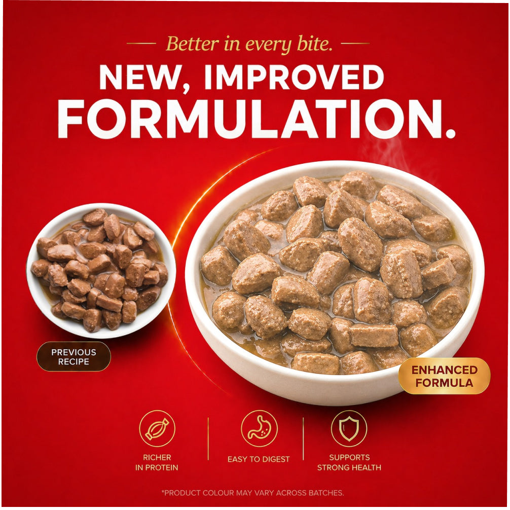 Drools Real Chicken & Chicken Liver Chunks in Gravy Puppy Dog Wet Food Dogs-Wet Food Drools