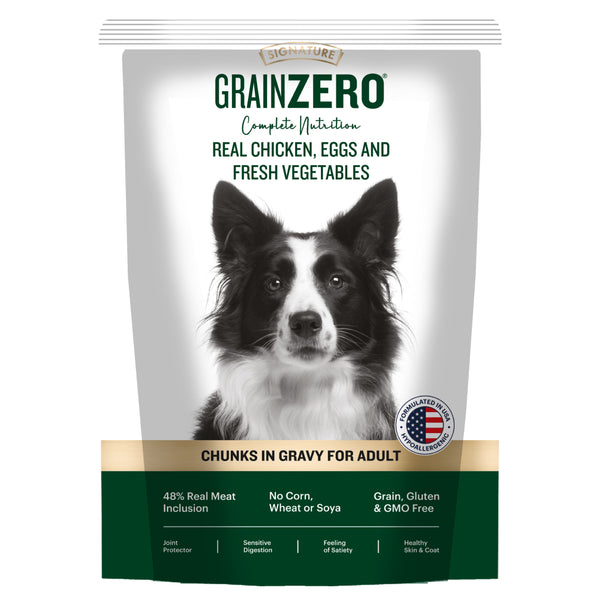 Signature Grain Zero Chicken Chunks Gravy Adult Dog Wet Food