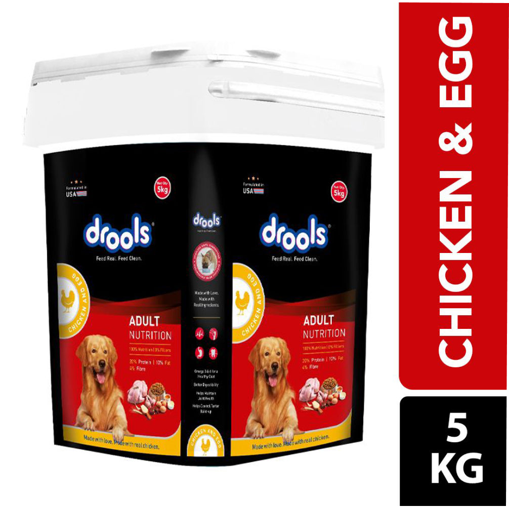 Drools Chicken and Egg Adult Dog Dry Food Dogs- Dry Food Drools