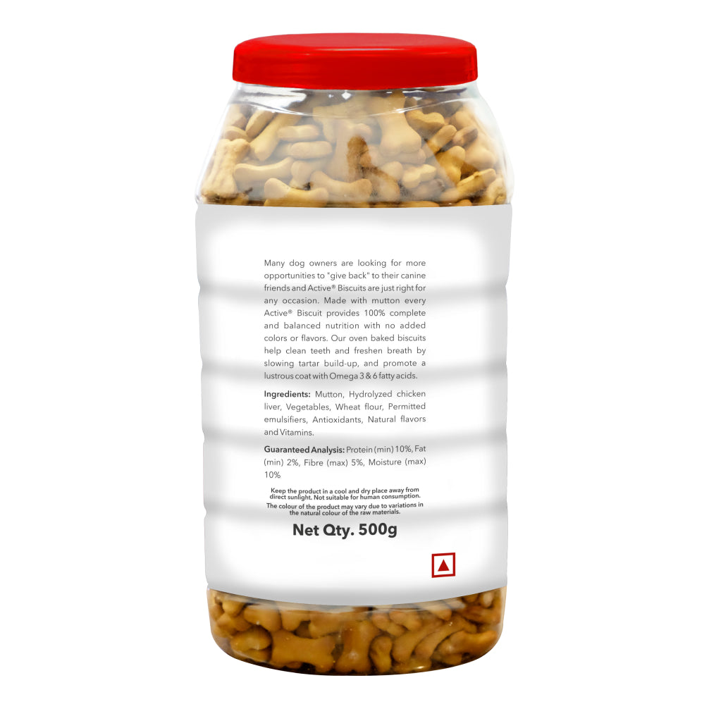 Active Mutton & Vegetable Flavour Biscuit Dog Treats (Buy 1 Get 1) Dog Treats + Others Active