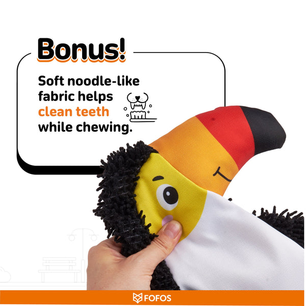 Fofos Bird Non Stuffing Crinkle Tough Toy for Dogs