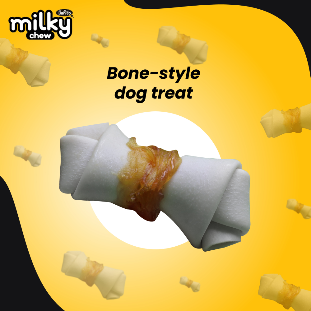 Dogaholic Milky Chew Cheese Chicken Bone Style
