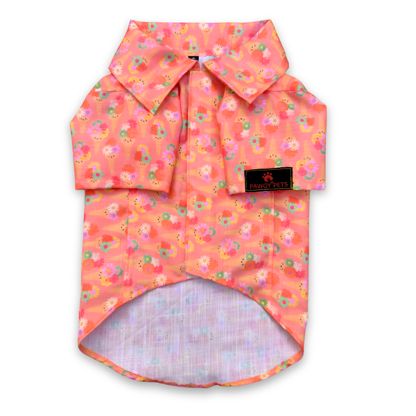 Pawgypets Softy Casual Shirt for Dogs (Peach)