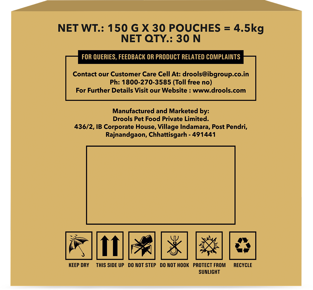 Drools Real Chicken & Chicken Liver Chunks in Gravy Puppy Dog Wet Food Dogs-Wet Food Drools
