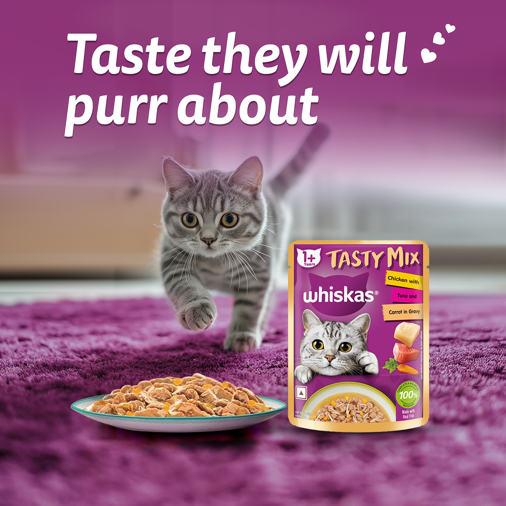Whiskas Chicken With Tuna And Carrot in Gravy Tasty Mix Adult Cat Wet Food Cats-Wet Food Whiskas