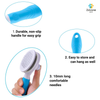 Zoivane Self Cleaning Slicker Comb for Dogs and Cats (Blue) Dogs-Grooming Supplies Zoivane
