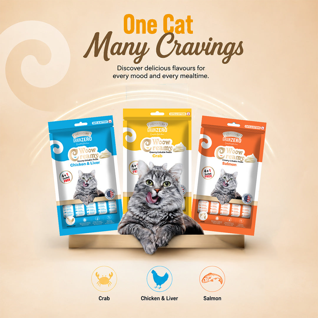Signature Grain Zero Crab Lickable Creamy Cat Treats Cats-Treats & Others Signature