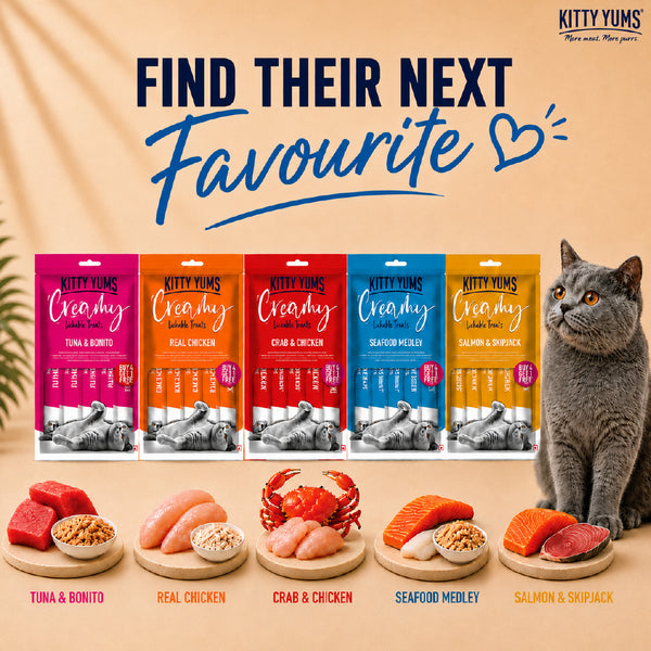 Kitty Yums Seafood Medley Creamy Cat Treat