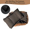 Petter World Ultra Luxury Micro Lounger Bed With Removable Sherpa for Dogs (Mocha Brown) Dogs-Bedding, Mats & Travel Supplies Petter World Dropship