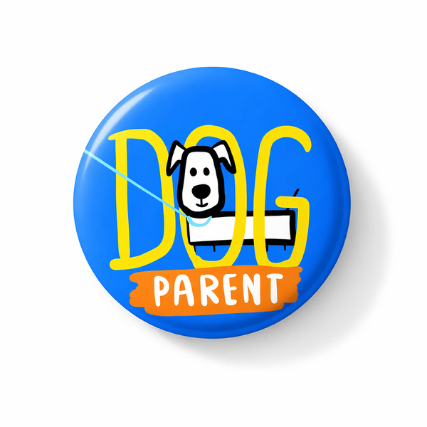 Doodlebawa 2 in 1 Dog Parent Pin Badge and Fridge Magnet