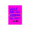 Doodlebawa Why are you staring at me? A5 Notebook Pet Parent-Gifting & Merch EverythingBoho Dropship Ruled