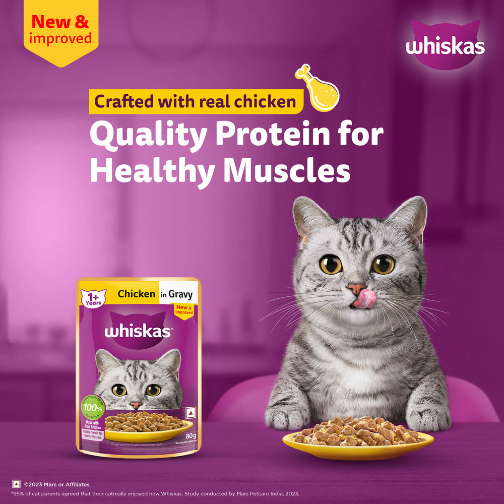 Whiskas Chicken in Gravy Adult Cat Wet Food