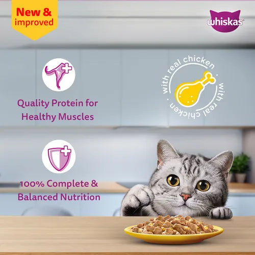 Sheba Tuna Pumpkin & Carrot In Gravy and Whiskas Chicken in Gravy Cat Wet Food Combo Exclusive Combo Exclusive Combo