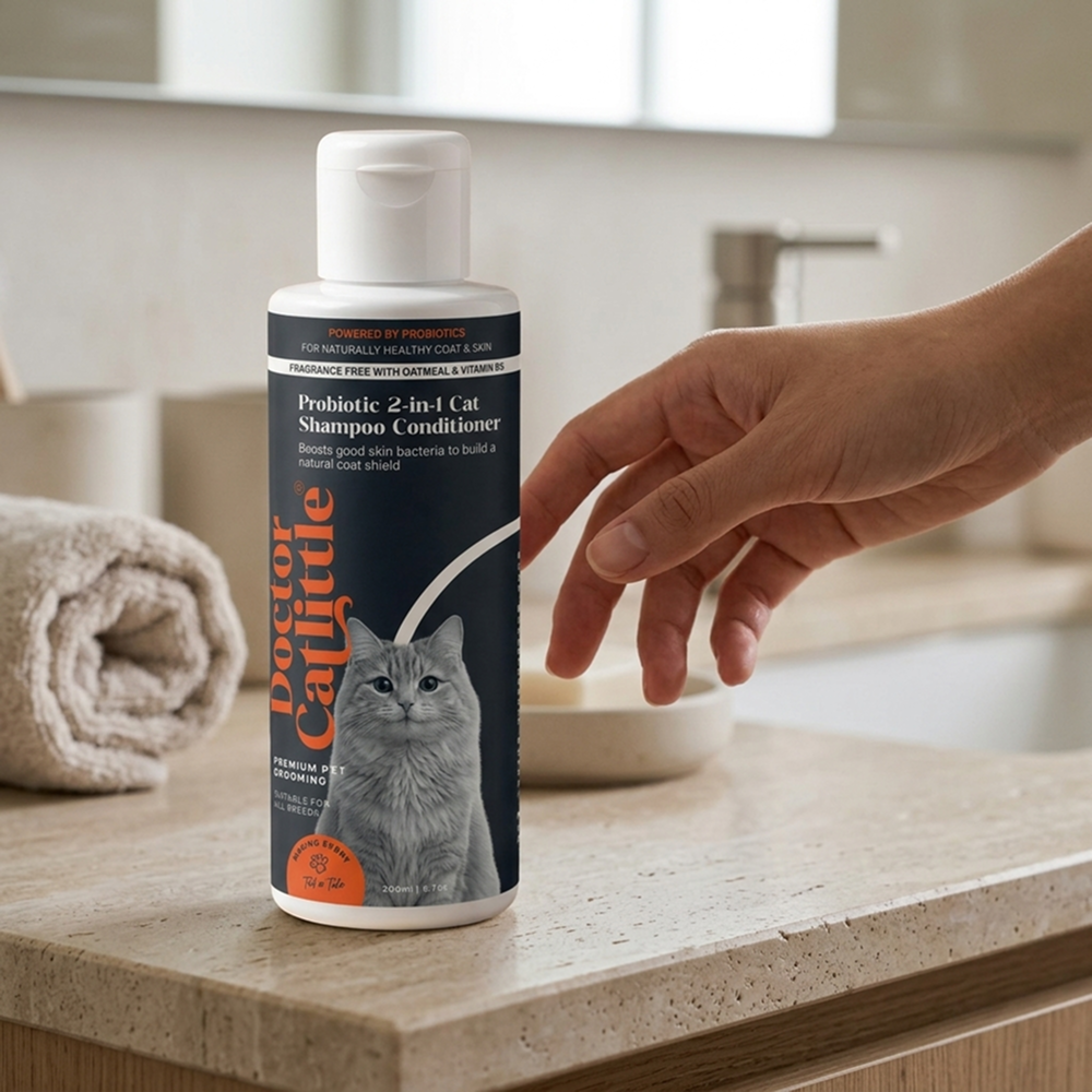 Doctor Catlittle Probiotic Cats 2 in 1 Shampoo Conditioner for Cats Cats-Grooming Supplies Doctor Catlittle Dropship