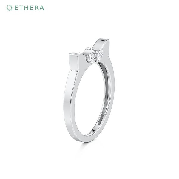 Ethera Sassy Whiskers Ring for Women (White Gold)