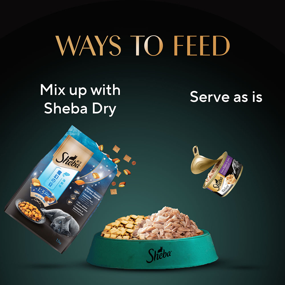 Sheba Pure Tuna Filets in Jelly Premium Cat Wet Food Cats-Wet Food Sheba