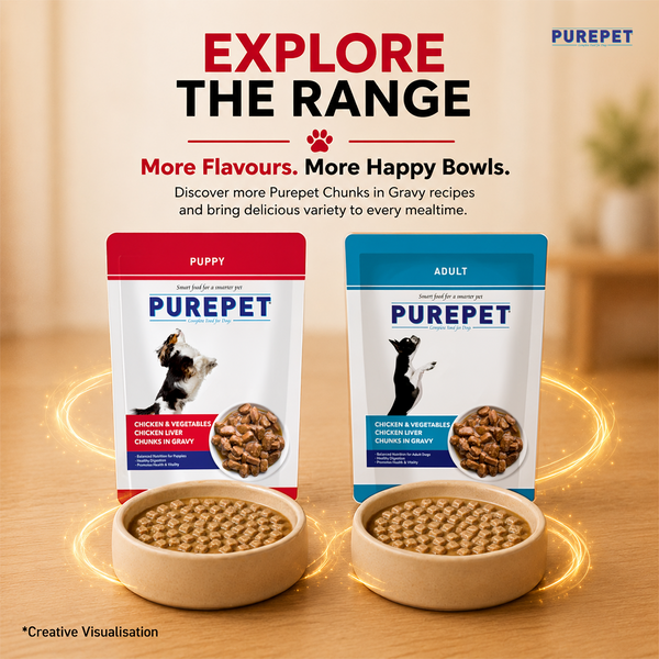 Purepet Chicken & Vegetable Chunks in Gravy Puppy Dog Wet Food