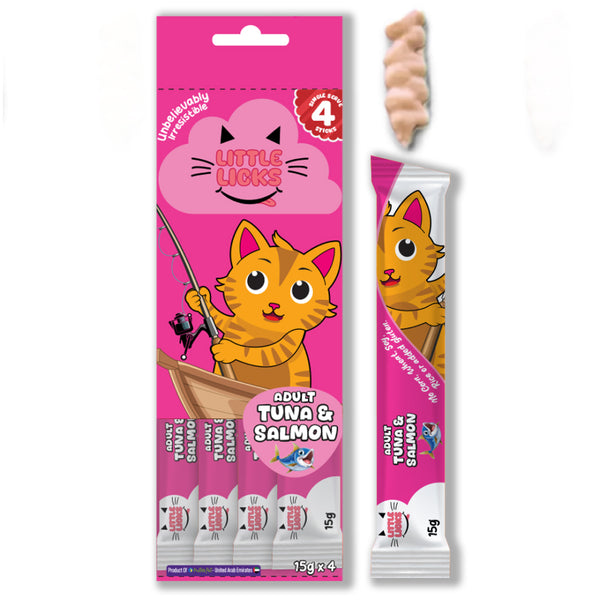 Smudges Little Licks Tuna and Salmon Creamy Bisque Adult Cat Treats