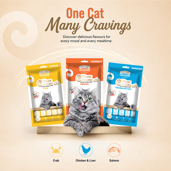 Signature Grain Zero Salmon Lickable Creamy Cat Treats