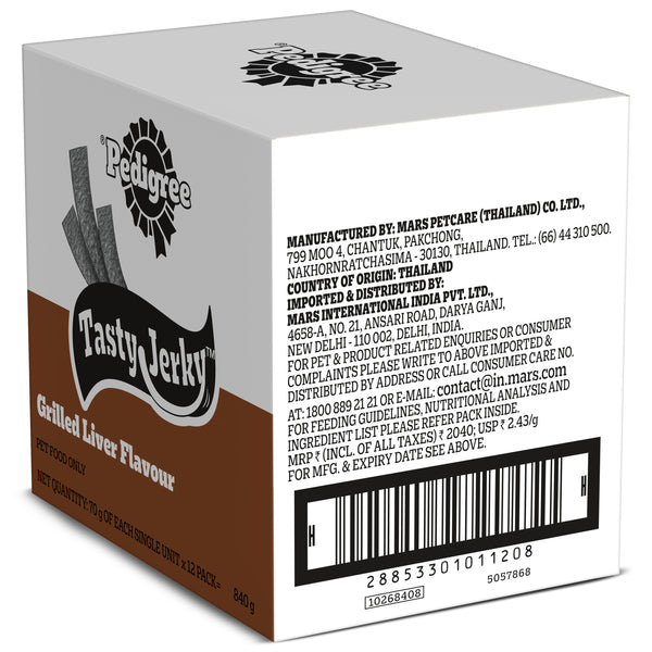 Pedigree Grilled Liver Tasty Jerky Dog Treat