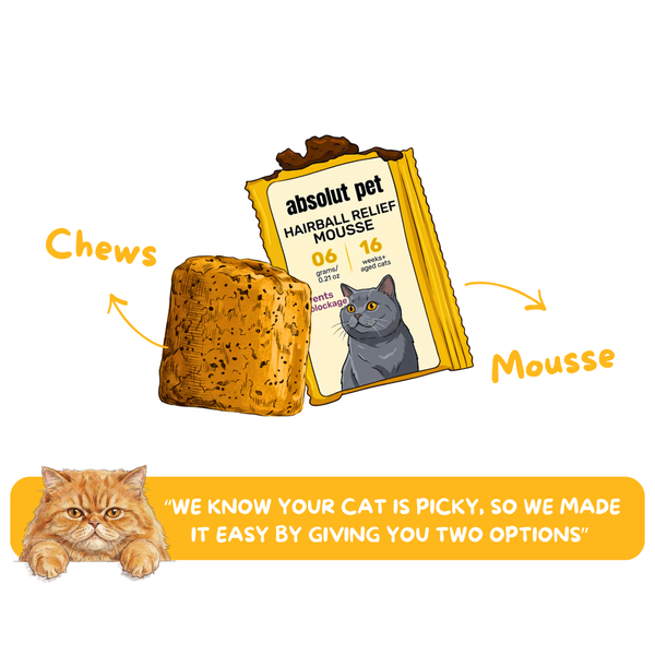 Absolut Pet Hairball Relief Chews Supplements for Cats