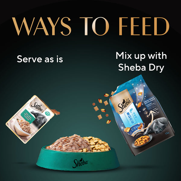 Sheba Fish with Dry Bonito Flake Premium Cat Wet Food