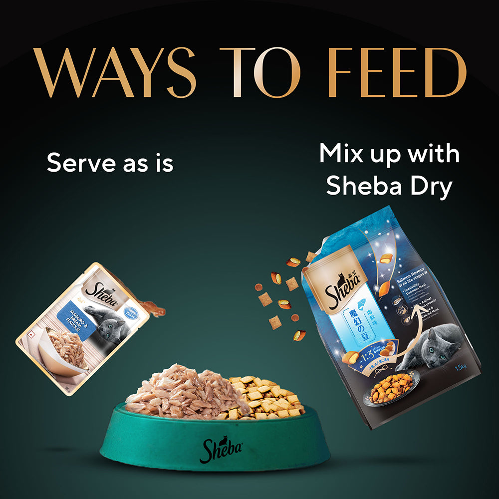 Sheba Maguro & Bream Fish Mix Premium Cat Wet Food Cats-Wet Food Sheba