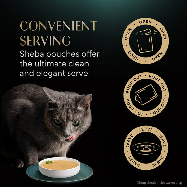 Sheba Soup with Chicken Adult Cat Wet Food