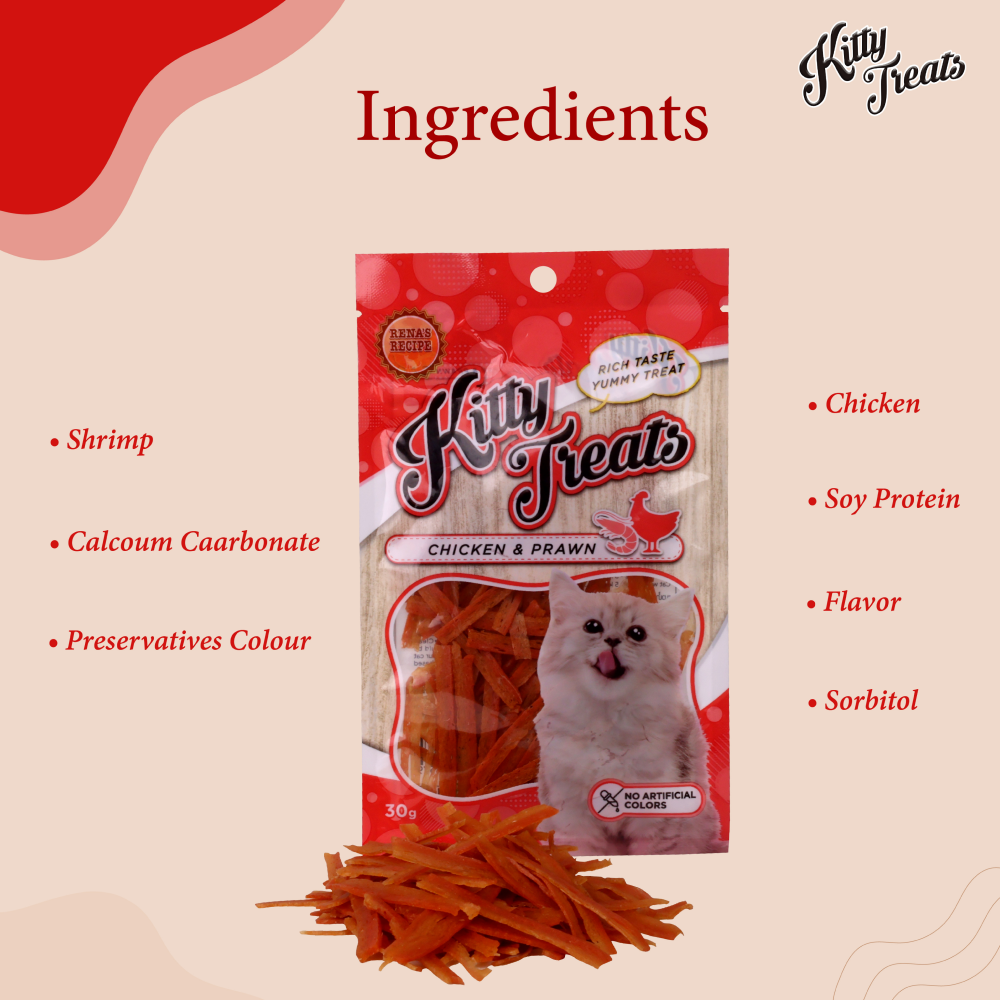 Kitty Treats Chicken with Scallop and Shrimp Flavour Cat Treats Combo Cats-Treats & Others Kitty Treats