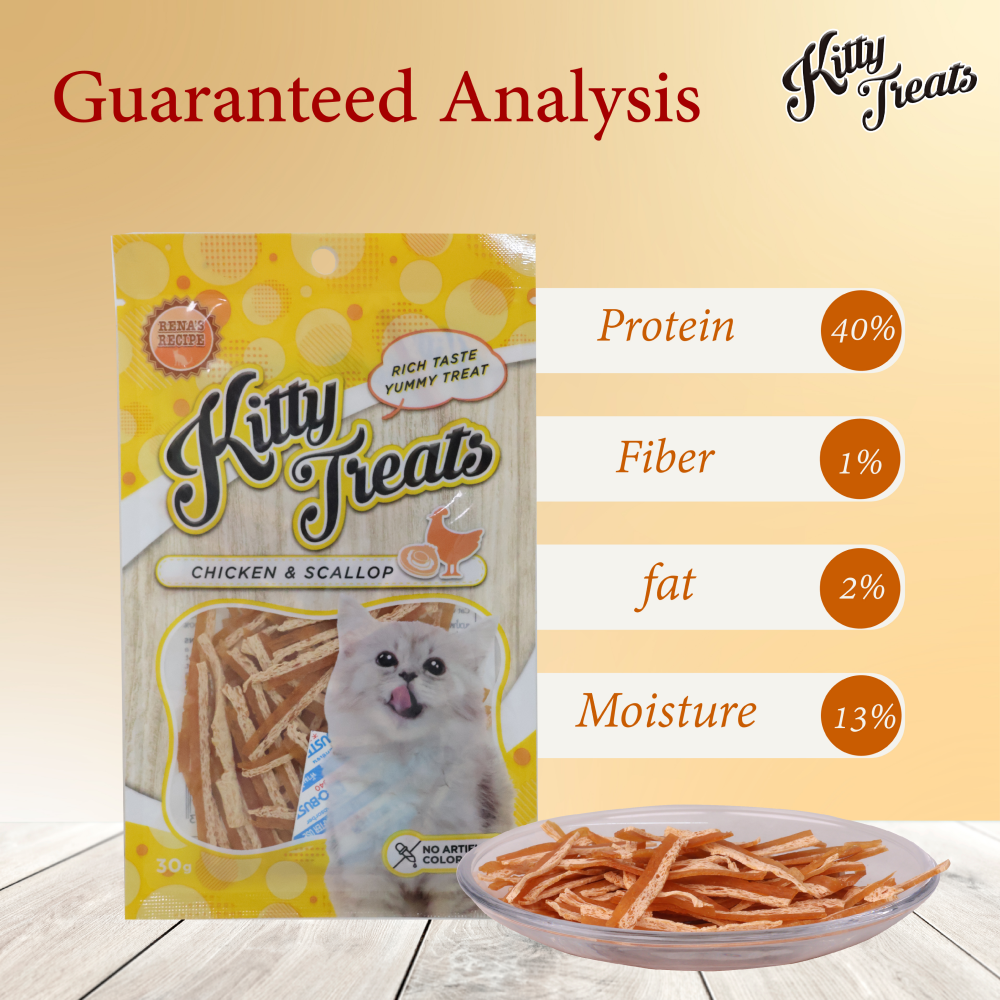 Kitty Treats Chicken Sushi, Chicken with Scallop and Soft Chicken and Tuna Cat Treats Combo Cats-Treats & Others Kitty Treats
