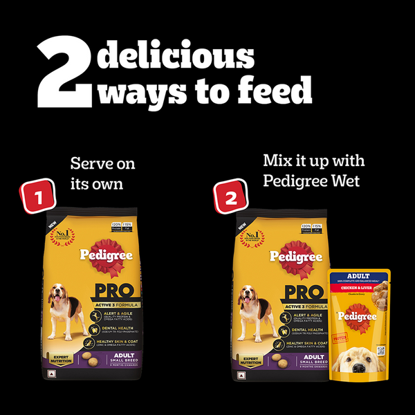 Pedigree PRO Expert Nutrition Adult Dog Dry Food for Small Breed