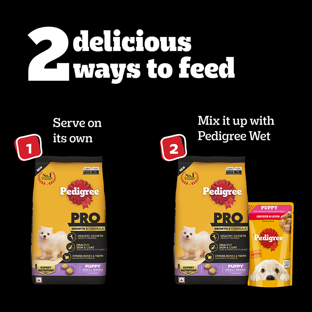 Pedigree PRO Expert Nutrition Small Breed Puppy (2 to 9 Months) Dry Food Dogs- Dry Food Pedigree PRO