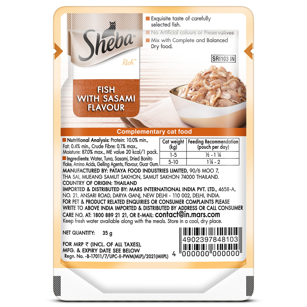 Sheba Fish with Sasami Premium Cat Wet Food