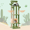 Furrlovers Multi Level Tree with Condo & Hammock for Cats (Green) Cats-Toys Furrlovers Dropship