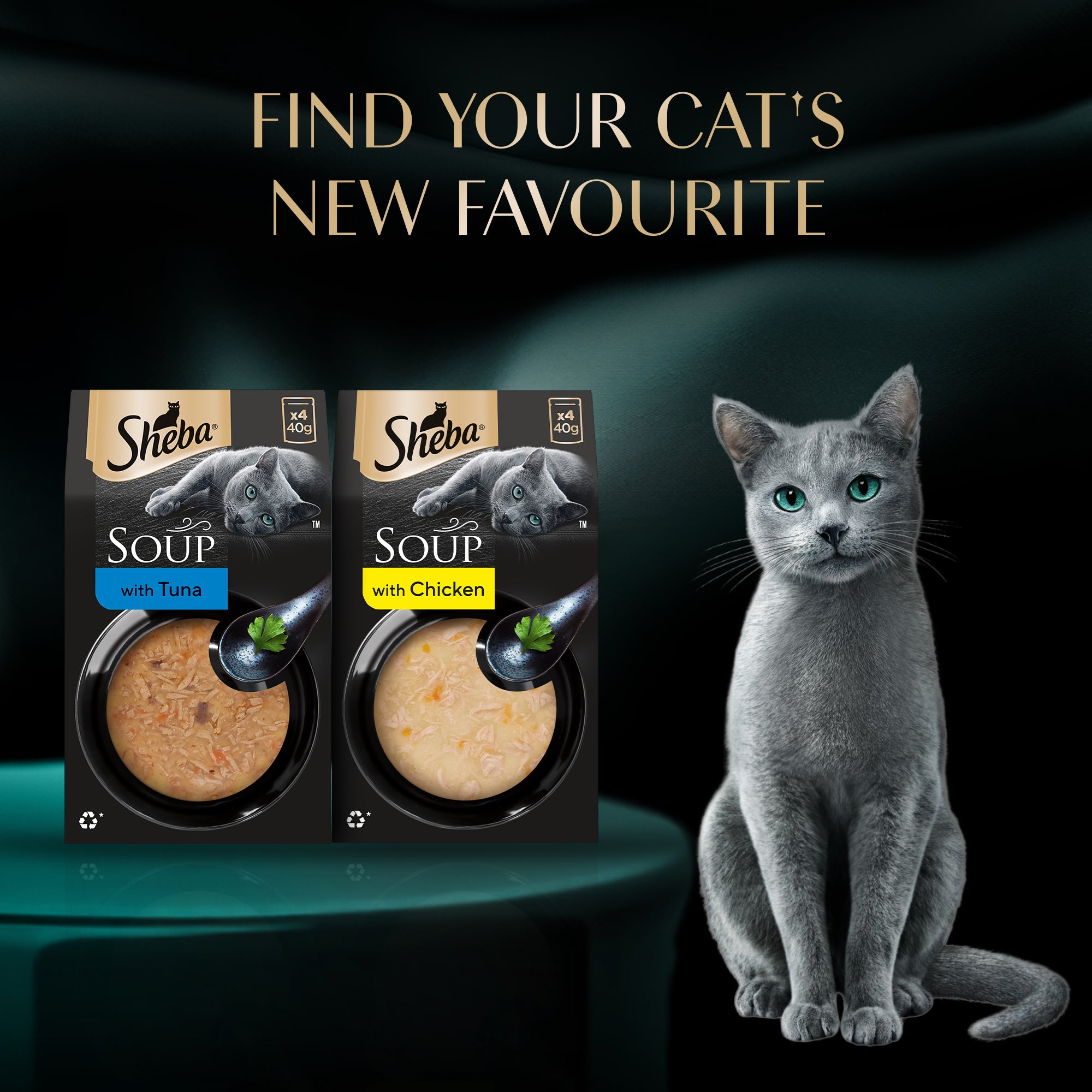 Sheba Soup with Chicken Adult Cat Wet Food Cats-Wet Food Sheba