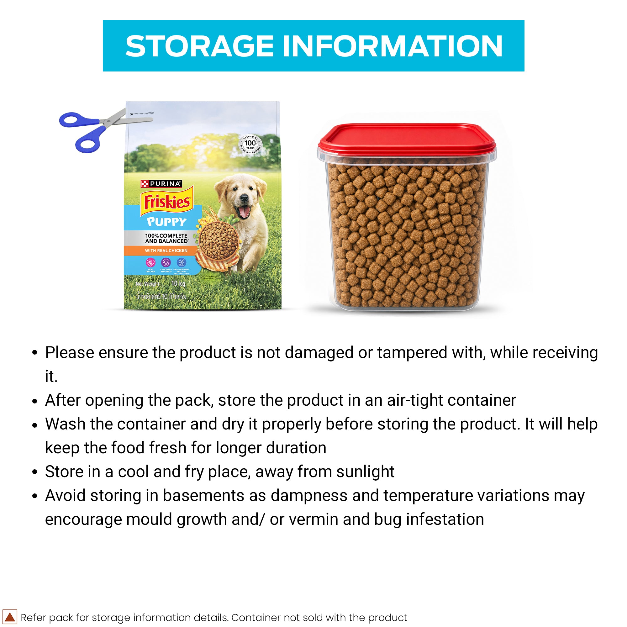 Purina Friskies Chicken Flavoured Puppy Dog Dry Food Dogs- Dry Food Friskies