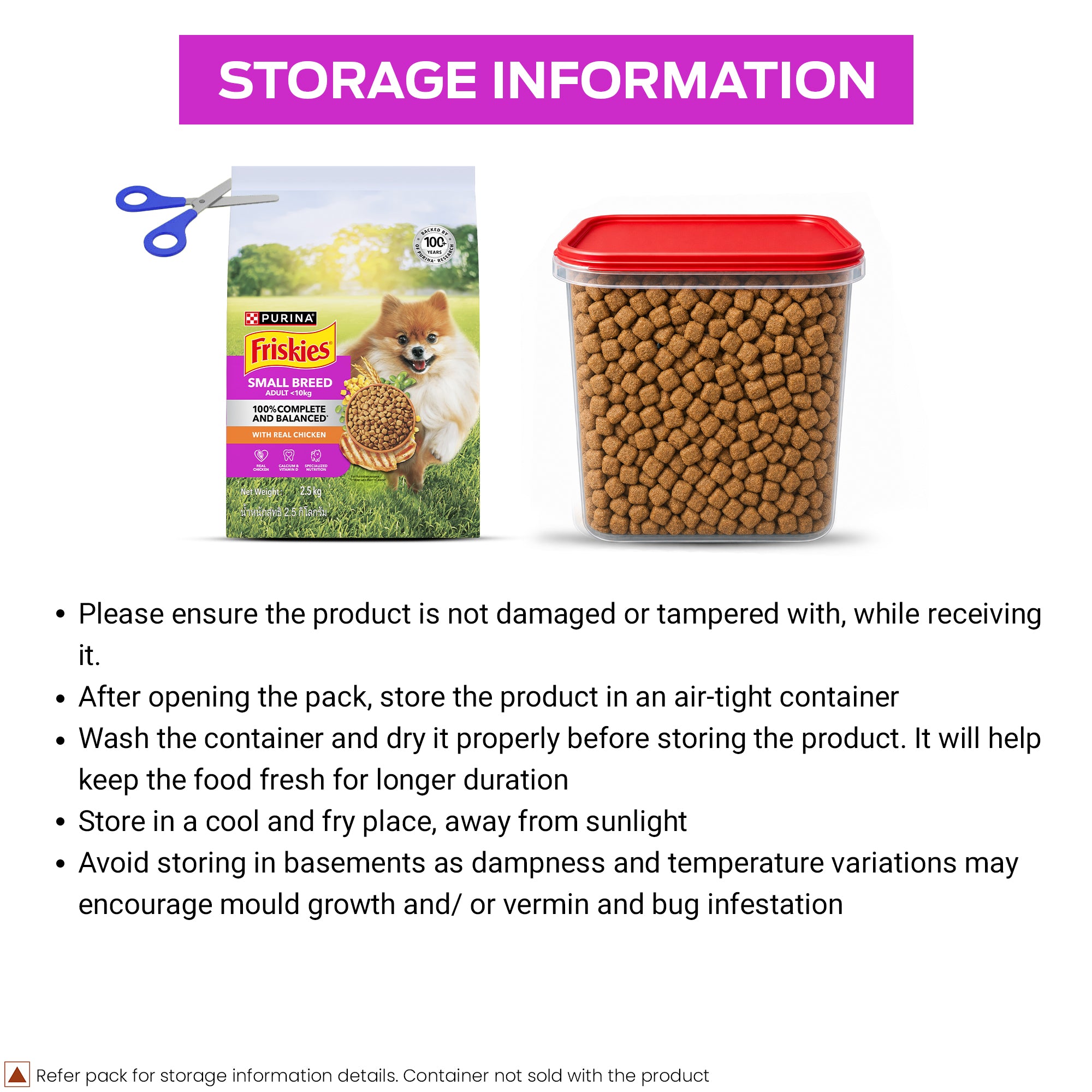 Purina Friskies Chicken Small Breed Adult Dog Food Dogs- Dry Food Friskies